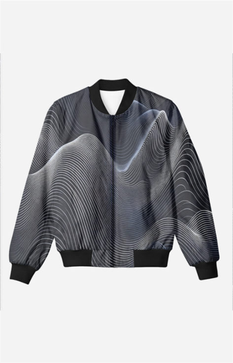 Black Waves - Bomber Jacket