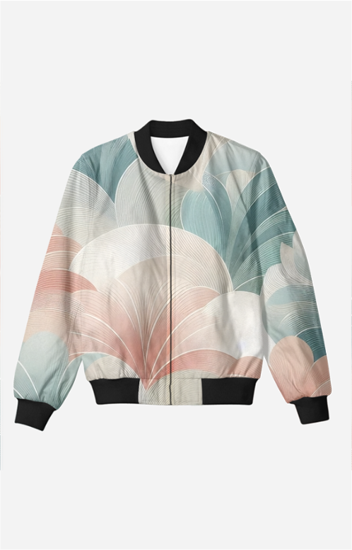 Pastel Colours Flowers - Women Bomber Jacket